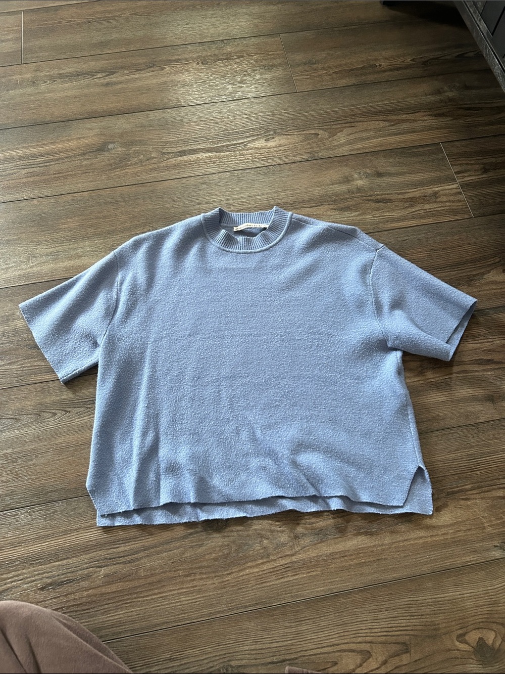 Abercrombie Light Blue Short Sleeve Knit Top